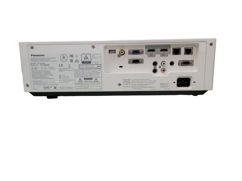 Panasonic PT-VMZ60 Laser LCD Projector 6,000 ANSI Lumens / WUXGA Lamp Has 3H