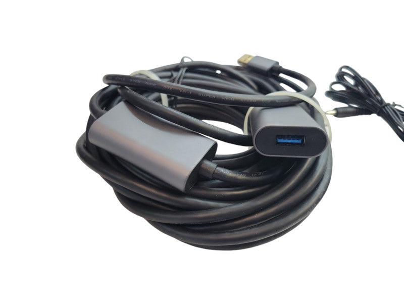 USB 3.0 Active Extension Cable 32 Feet with 5V 2A Power Adapter %