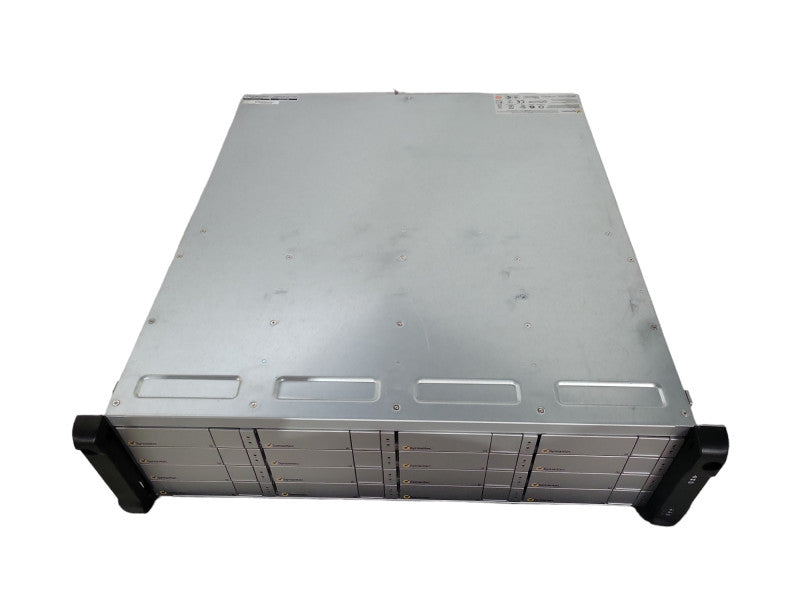 Symantec 3U Disk Array 16x 3.5" HDD Bay caddies, Model: 16EB, 2x 580W PSU !
