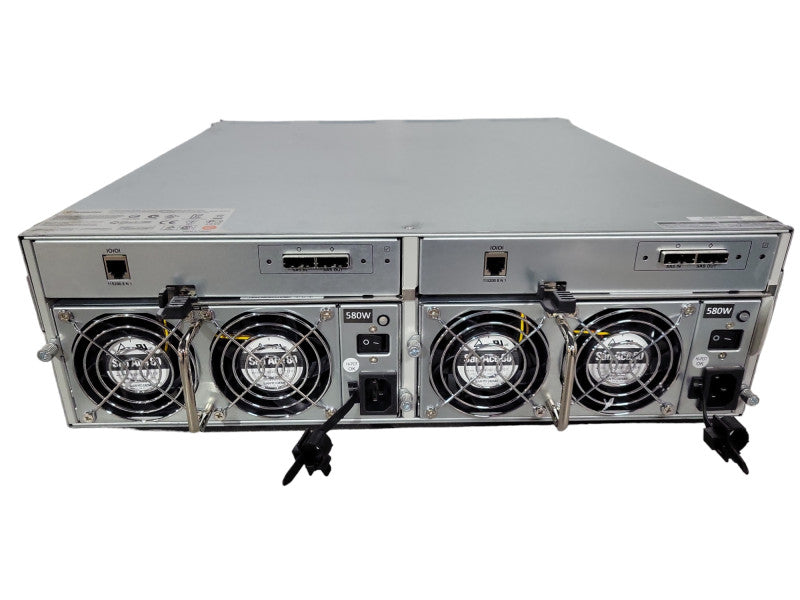 Symantec 3U Disk Array 16x 3.5" HDD Bay caddies, Model: 16EB, 2x 580W PSU !