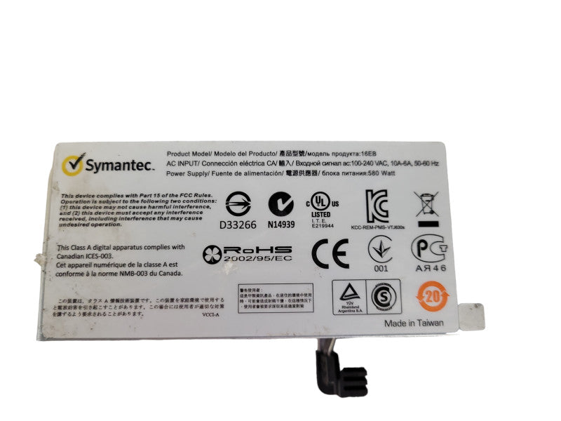 Symantec 3U Disk Array 16x 3.5" HDD Bay caddies, Model: 16EB, 2x 580W PSU !