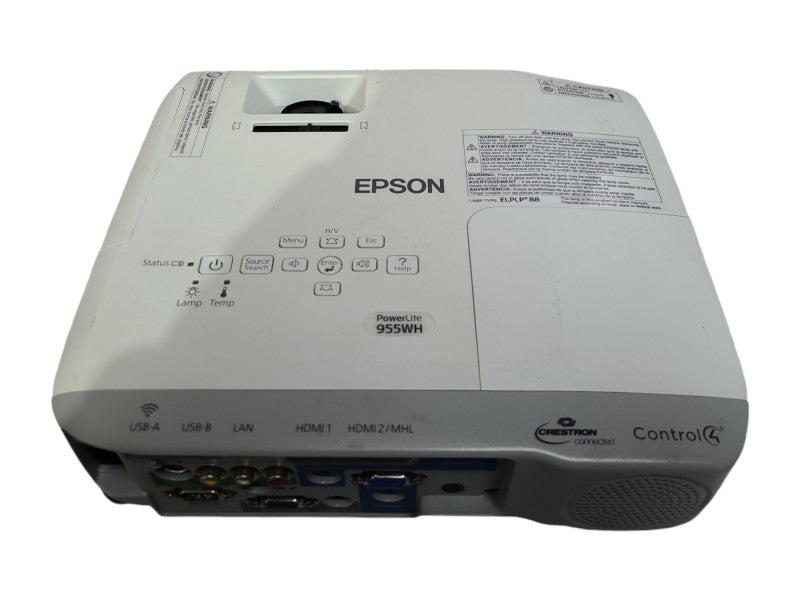 Epson PowerLite 955WH H683A Projector 3200 Lumens, Lamp Hour: 2364 hrs