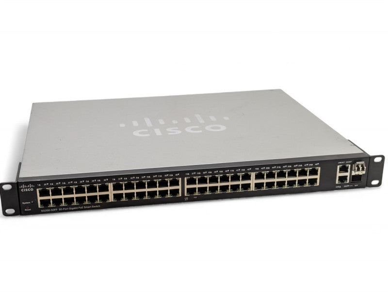 Cisco SG200-50FP 50-Port Gigabit PoE 2-Port SFP Smart Switch -