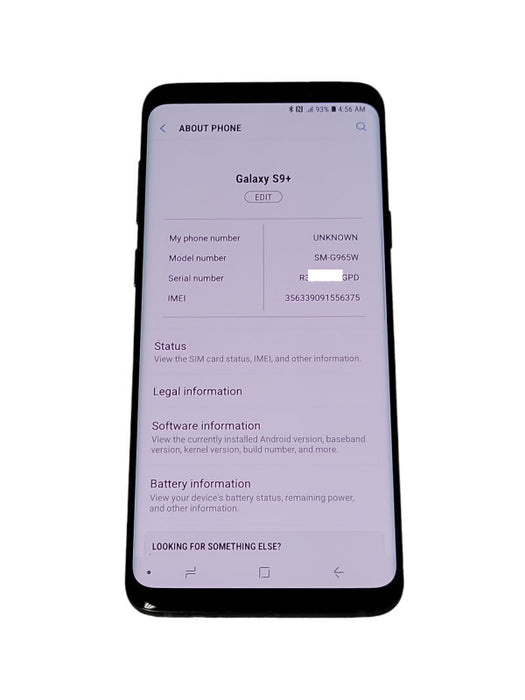 Samsung Galaxy S9+ SM-G965W - 64GB - Unlocked SMART PHONE _