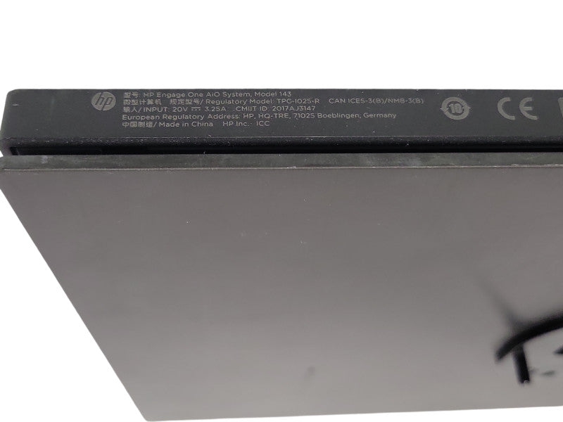 HP ENGAGE ONE 143 14" AIO POS SYSTEM Core I3-7100U, 4GB, 128GB, SEE Q_