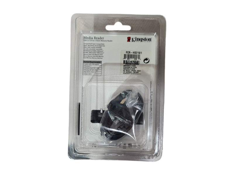 *New Sealed* Kingston Technology Media Reader FCR-HS219/1 USB2.0 Flash Memory