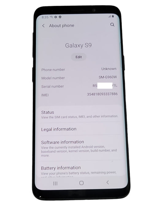 Samsung Galaxy S9 64GB (SM-G960W) | Unlocked _