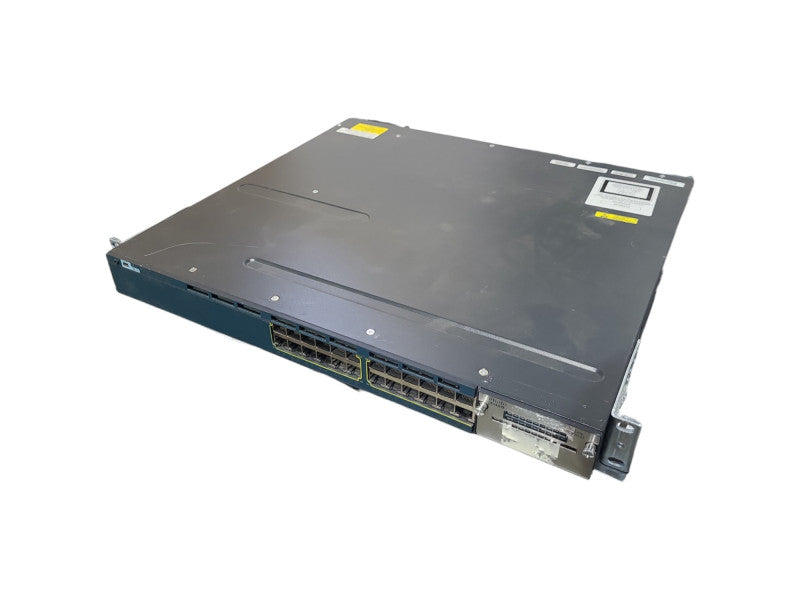 Cisco WS-C3560X-24P-S, 24-Port Gigabit PoE+ Network Switch, 1x 715W PSU Q