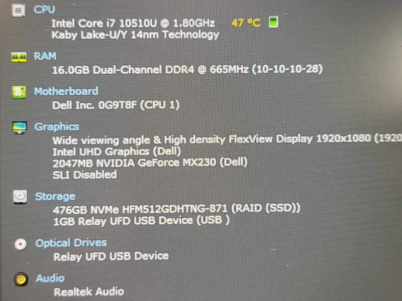 Dell Latitude 3510| i7-10510U| 16GB DDR4| MX230| 512GB M.2  β Lap200