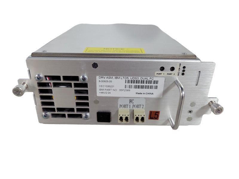 IBM DRV ASM LTO5 UDS3 DUAL FC Tape Drive Module !