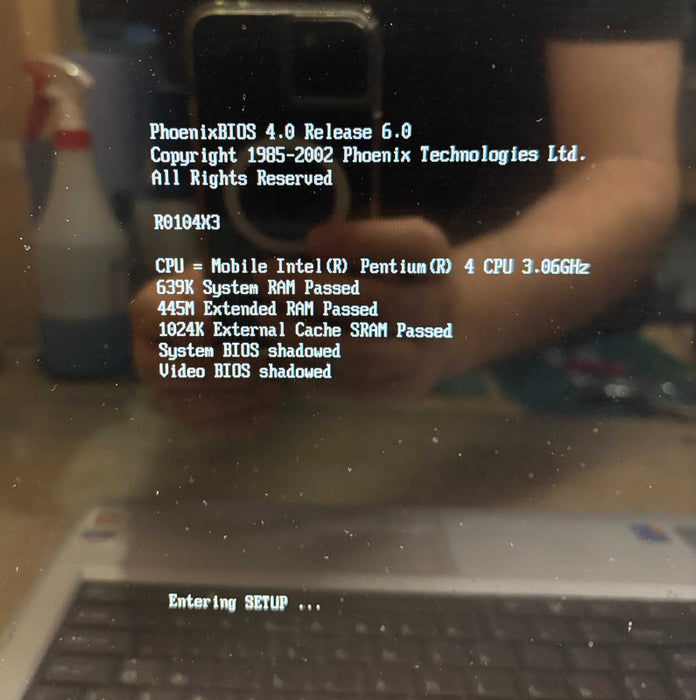 SONY VAYO PCG-9S1L Intel Pentium 4 3.06GHz 500MB RAM No HDD READ!