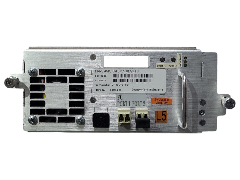 IBM DRIVE ASM LTO5 UDS3 FC Tape Drive, 8-00605-03