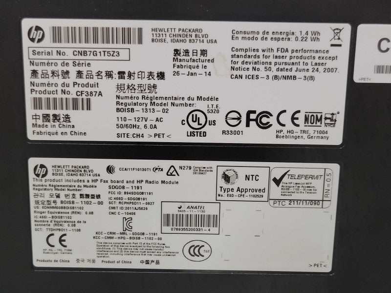 HP LaserJet Pro M476dw MFP A4 Color Laser Printer CF387A, READ _