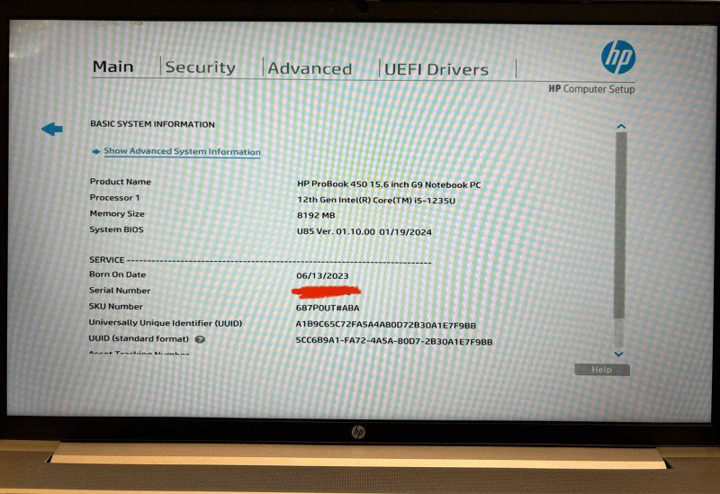 HP ProBook 450 G9 i5-1235U (12 Gen.) Damaged LCD For Parts Or Repair READ!  Lap200