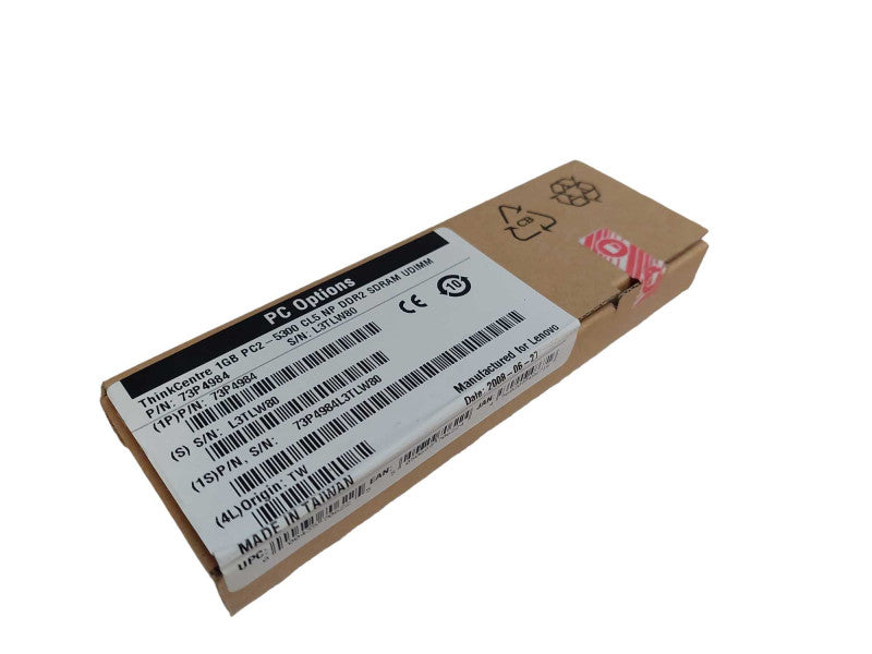 ThinkCentre 1GB PC2-5300 CL5 NP DDR2 SDRAM UDIMM PN: 73P4984 Q=