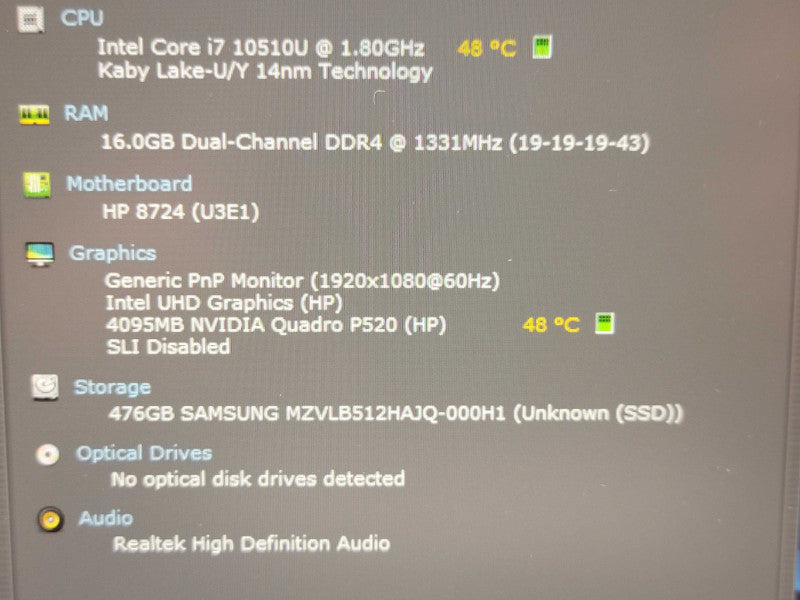 HP ZBook Firefly 14 G7| i7-10510U| 16GB DDR4| Quadro P520| 512GB M.2  β Lap200