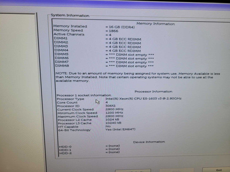 Dell Precision T5810 - Xeon E5-1603 v3 | 16GB RAM | NO HDD | QUADRO GPU %
