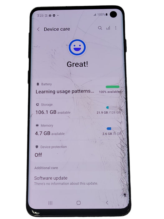 Samsung Galaxy S10 128GB SM-G973W Unlocked Smart Phone, READ _