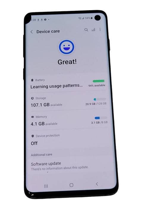 Samsung Galaxy S10 128GB SM-G973W Unlocked Smart Phone, READ _