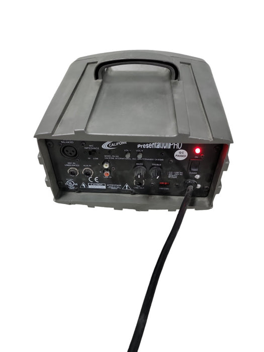 Califone PA-300 Presentation Pro 90 WATT AUX IN Stereo PA SPEAKER AC 220-240V Q