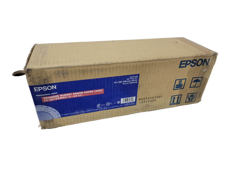 Epson Premium Glossy Photo Paper (250) 16" x 100' Q