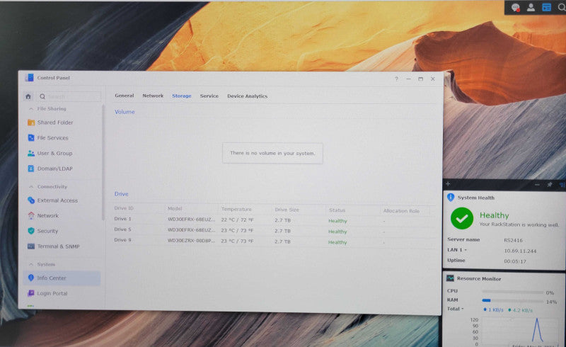 Synology RS2416+ 2U RackStation 12-Bay NAS 12x 3.5" HDD Bays 3x 3TB HDD _