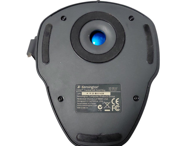Kensington M01047 Rolling Trackball With Scroll Ring Orbit Mouse Q_