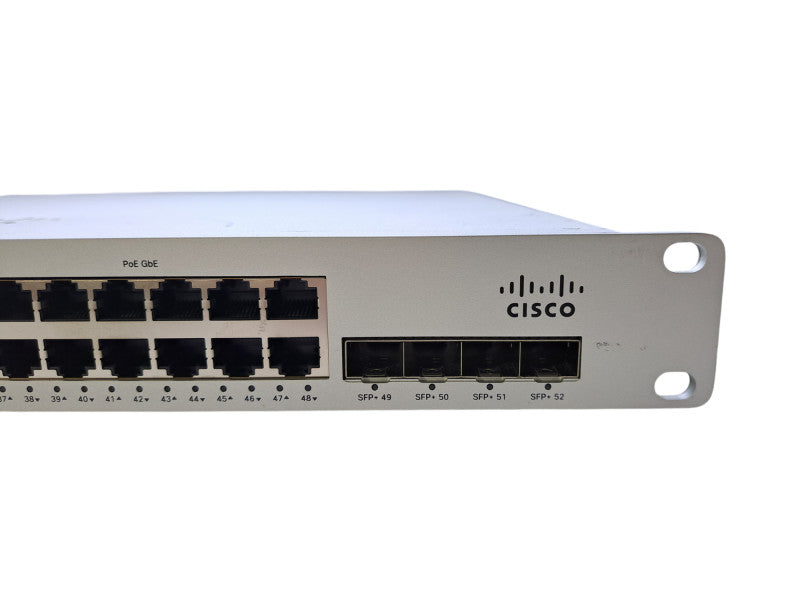 Cisco Meraki MS250-48FP | 48-Port Gigabit PoE+ Cloud Managed Switch | 4x SFP+