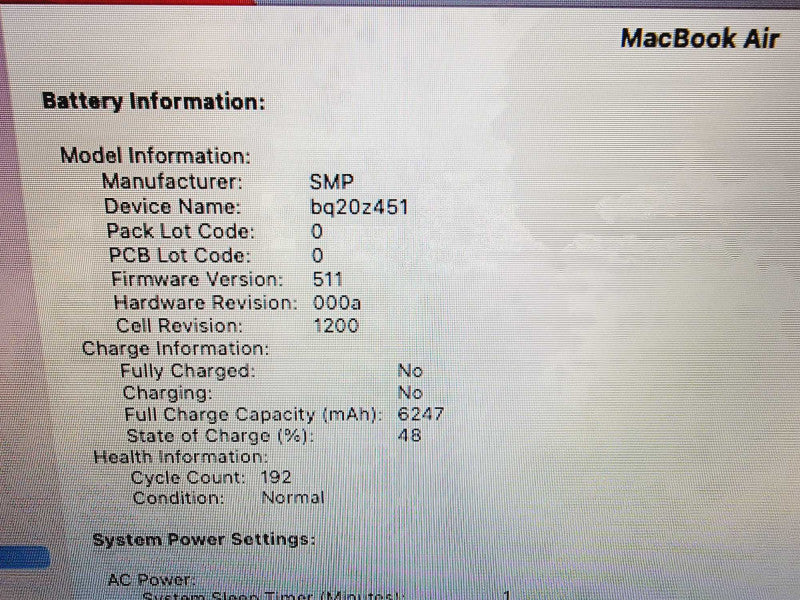 Apple Macbook Air 2017 2-Core i7-5650U @ 2.2 8GB DDR3 512GB SSD (