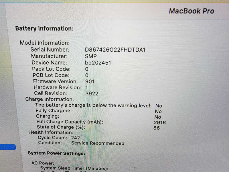 Apple Macbook Pro 2017 13" 2-Core i5-7267U @ 3.1GHz 16GB DDR3 256GB SSD (