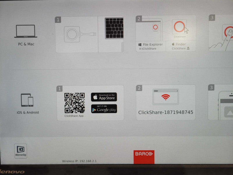 Barco R9861520 Clickshare CSE-200 Wireless Presentation System !