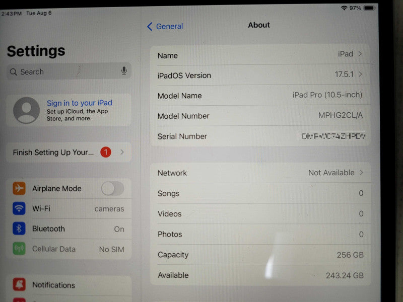 Apple iPad Pro 256GB (A1674)