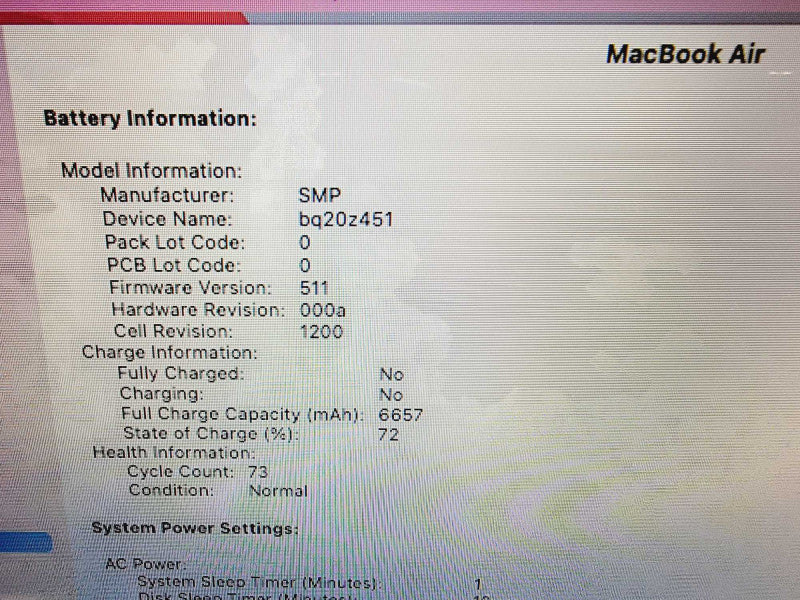 Apple Macbook Air 2017 13" 2-Core i5-5350U @ 1.8GHz 8GB DDR3 256GB SSD (