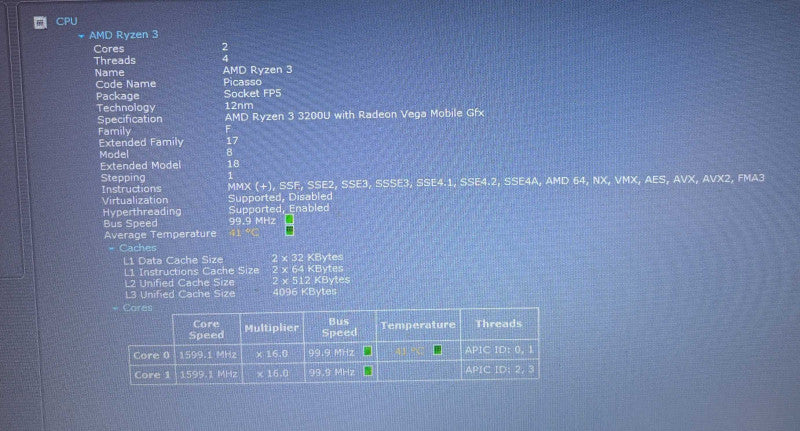 Lenovo ThinkPad E595 AMD Ryzen 3-3200U@2.6GHz 16GB RAM 256GB SSD READ!  BudLap