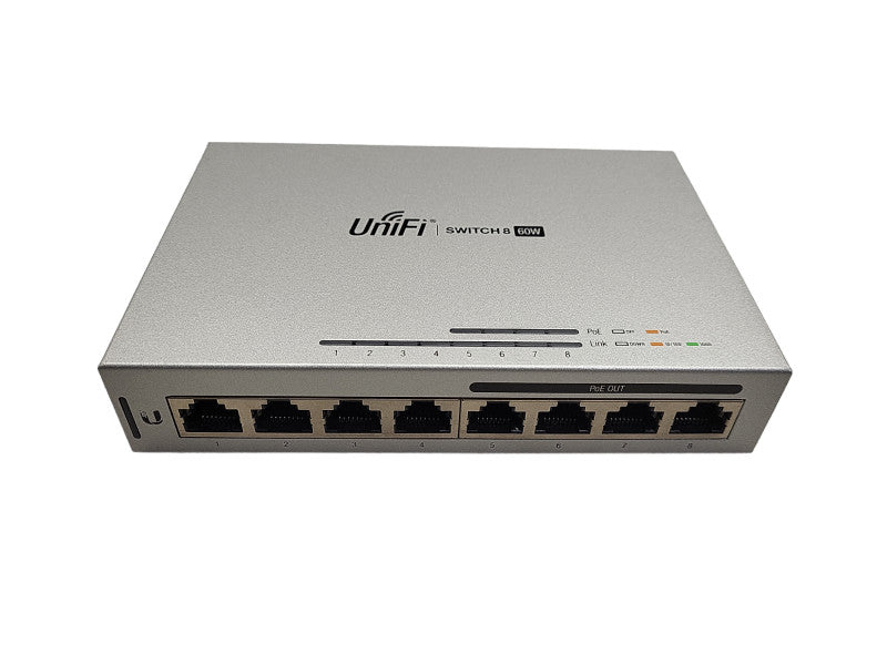 Ubiquiti Networks UniFi 8 Port Ethernet Switch - US-8-60W READ $