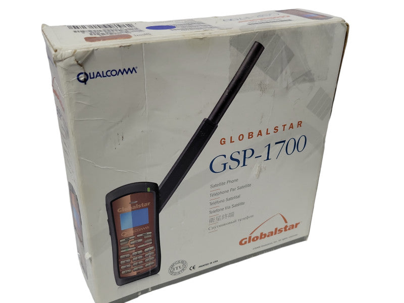 Qualcomm Globalstar GSP-1700 Handheld Satellite Phone w/ Power Adapter _