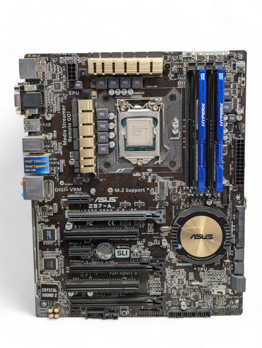 ASUS Z97-A with Intel Core i7-4790K @4.00Ghz 16GB RAM  -