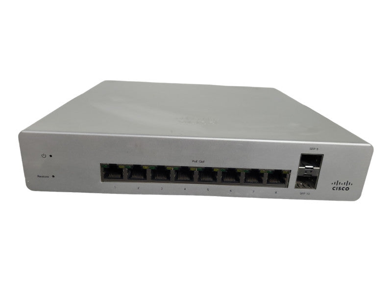 Cisco Meraki MS220-8P-HW 8-Port Gigabit PoE 2x SFP Network Switch Unclaimed !