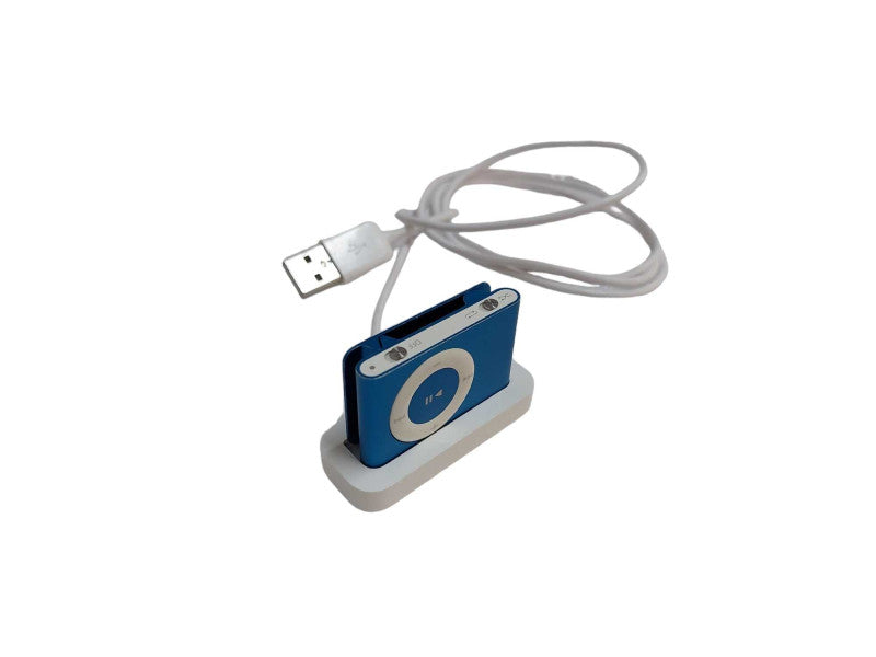 Blue Ipod Shuffle w USB Charging Dock  =