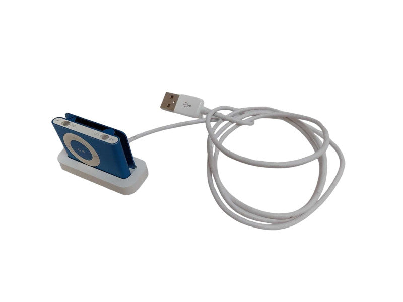 Blue Ipod Shuffle w USB Charging Dock  =