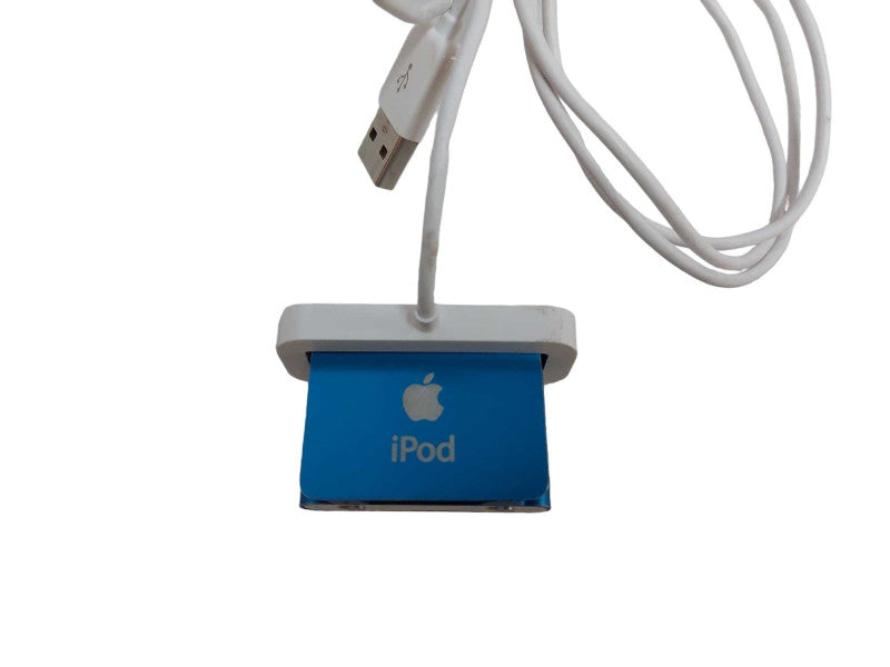 Blue Ipod Shuffle w USB Charging Dock  =