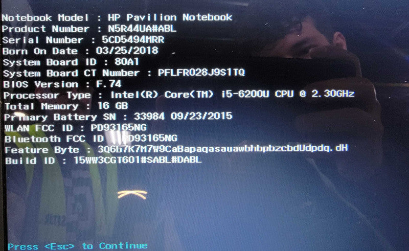 HP Pavilion 15-ab253ca Notebook |i5-6200U 2.30GHz | 16GB RAM | 1TB Hybrid  | Touch Screen