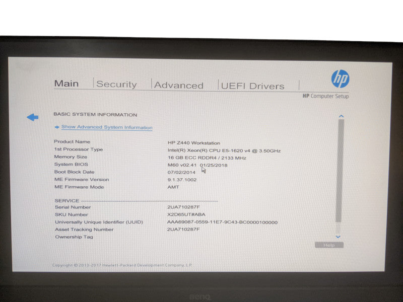 HP Z440 Workstation | Xeon E5-1620 v4 | 16GB DDR4 | No HDD | No GPU