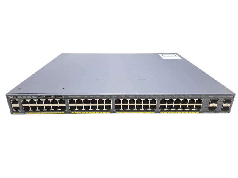Cisco WS-C2960X-48LPS-L V03 | 48-Port Gigabit PoE+ 370W Switch | 4x SFP