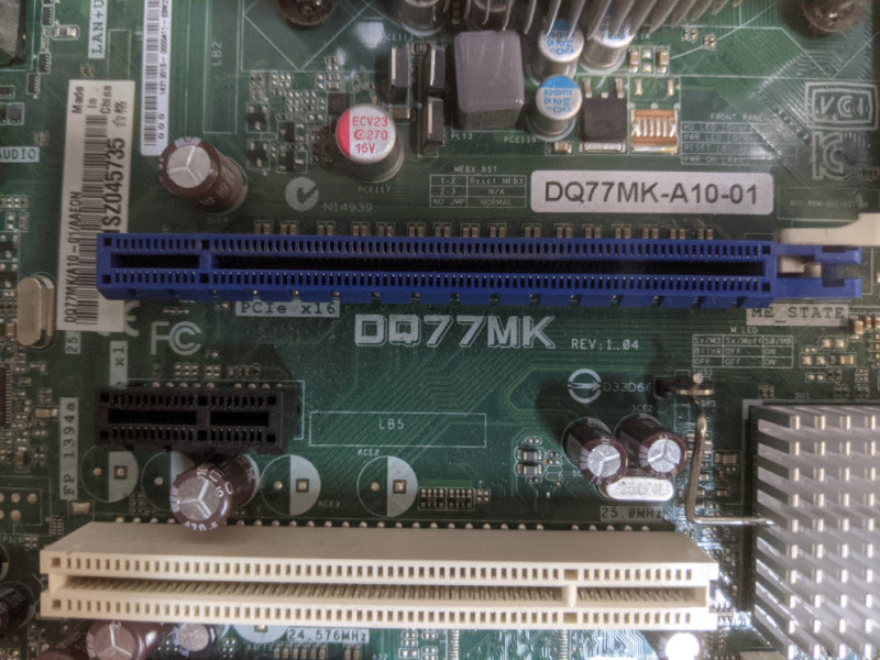 Intel DQ77MK Motherboard | Core i5-3550S | 4GB DDR3 | with I/O Shield