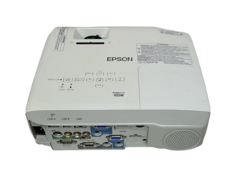 Epson PowerLite 955W H582A WXGA 3LCD Projector , Lamp Hour: 2820 Hrs