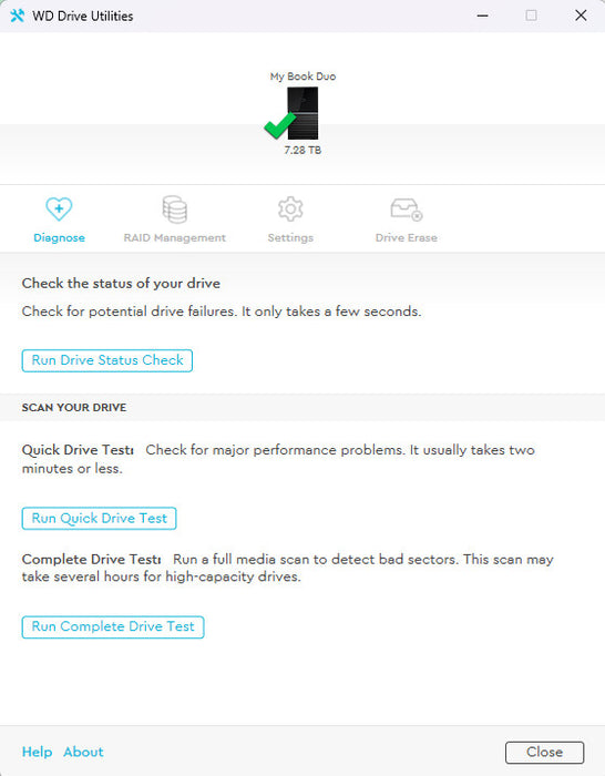 WD My Book Duo 8TB (2x4TB) External USB-C Hard Drive