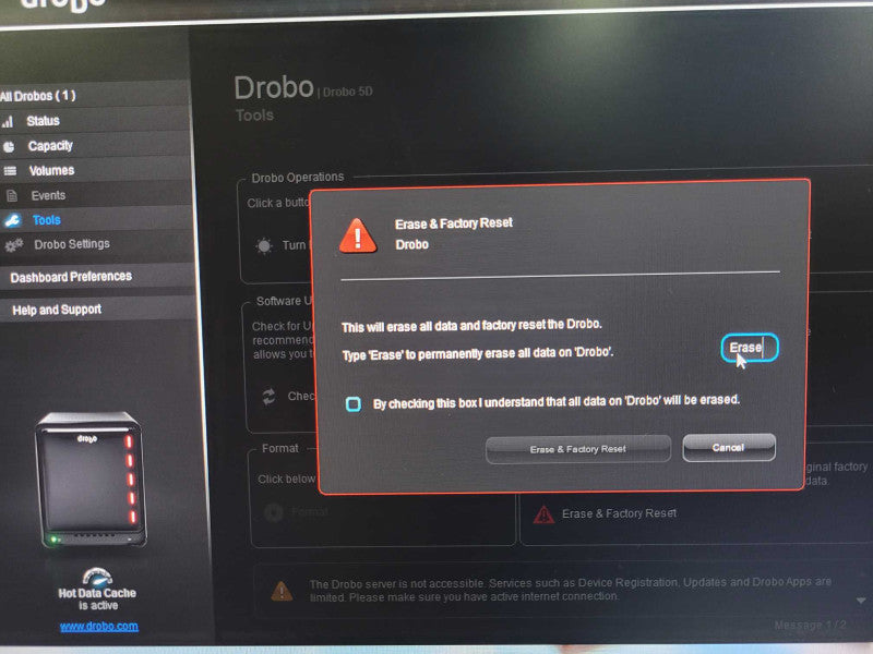 Drobo 5D (DRDR5-A) 5 Bay Storage Hard Drive Array w/ 3x 3TB HDDs, READ _