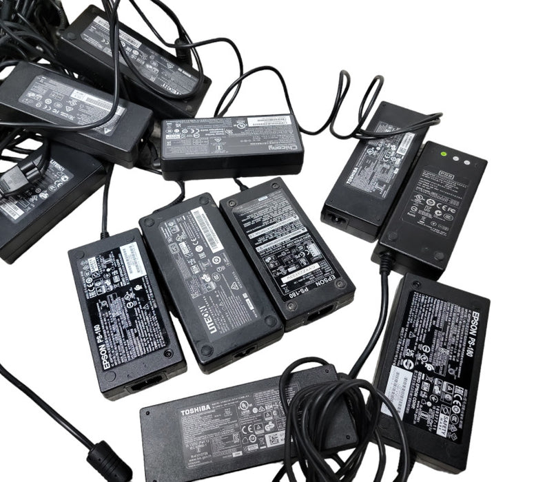 14x Assorted Printer/Laptop Power adapters