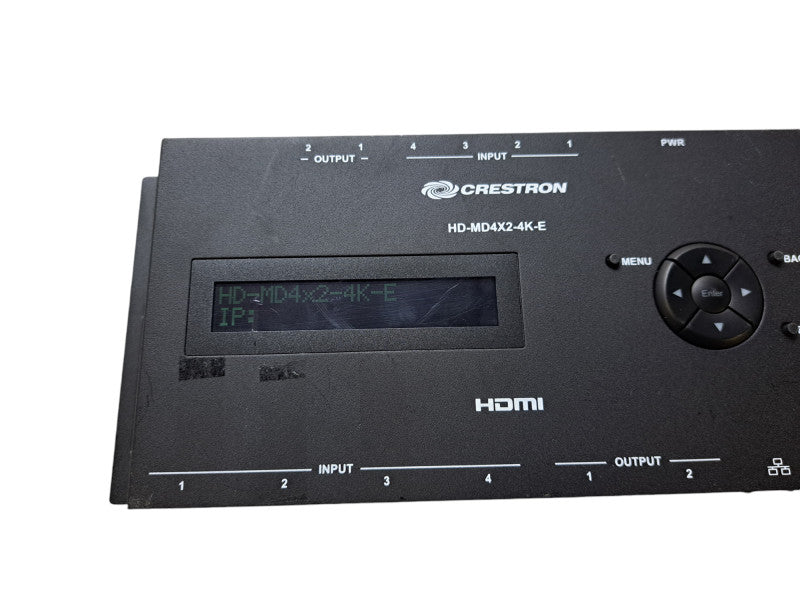 Crestron HD-MD4X2-4K-E Digital HDMI Switcher 6507490 *READ*